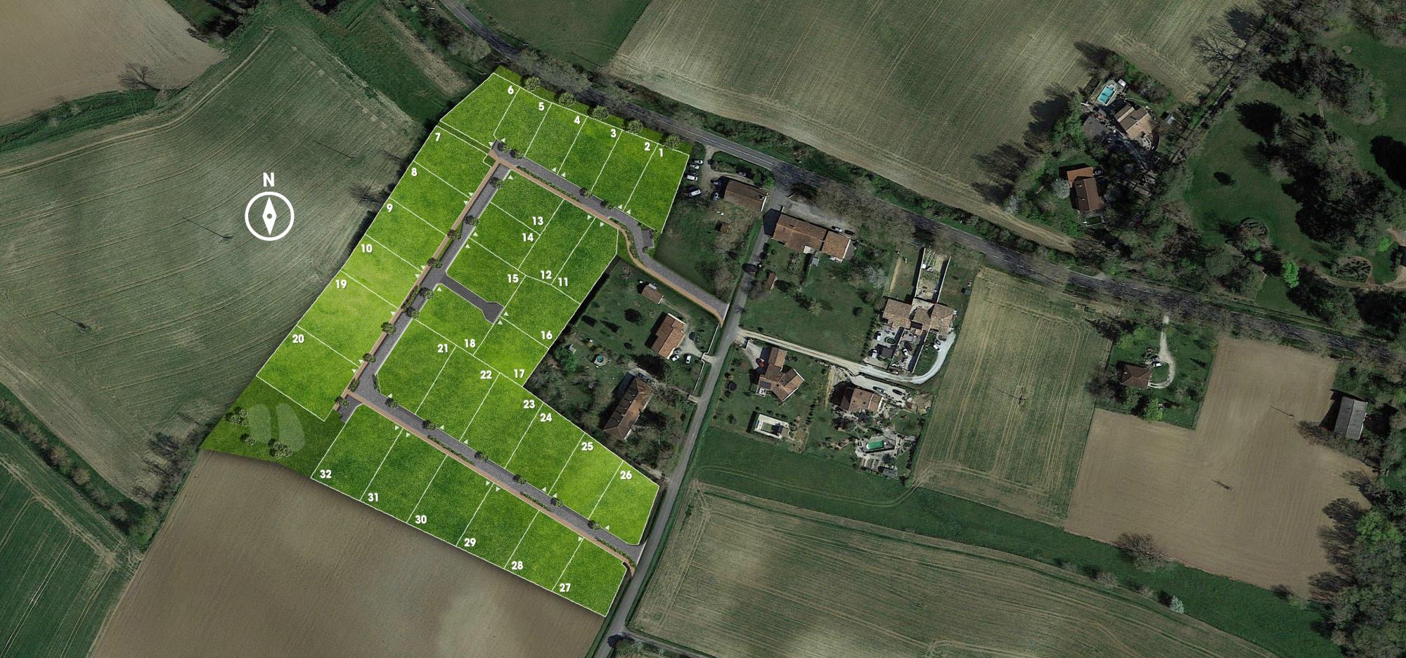 La Pujole - Terrains à vendre à Prunet près de Toulouse