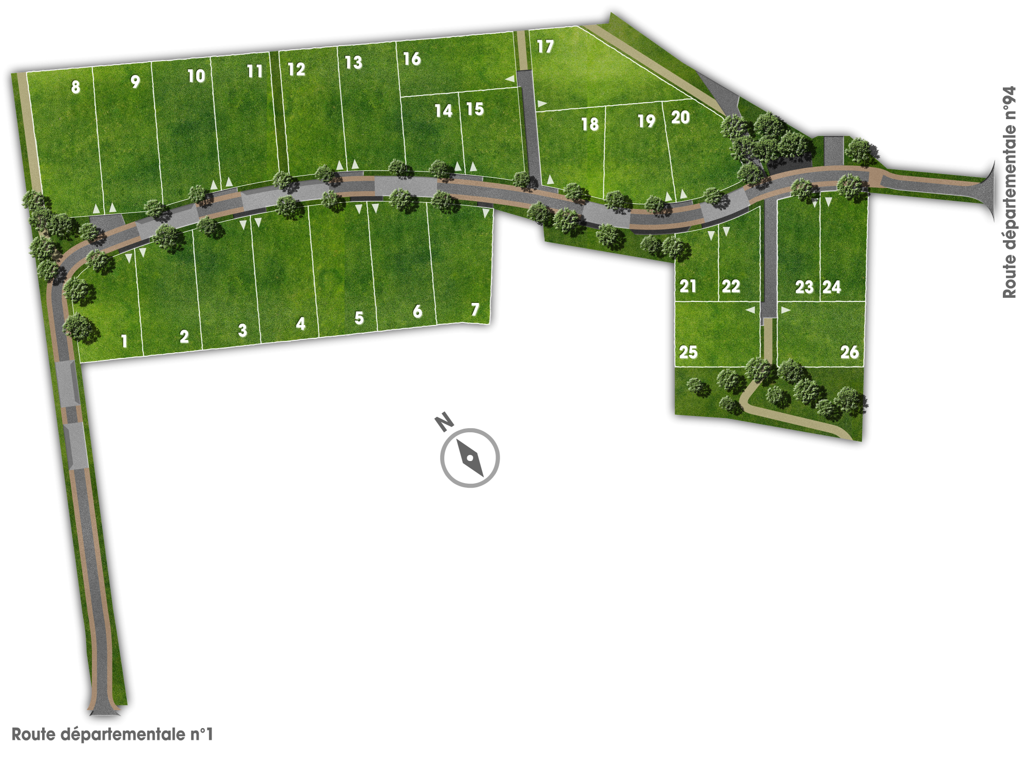 Les Vignes - Terrains à vendre à Saint-Pierre-de-Lages près de Toulouse